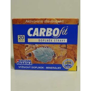 Carbofit aktivované rastlinné uhlie 20tob Dacom