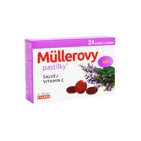 Dr.Muller Pharma Pastilky so šalvia a vit.C 24ks