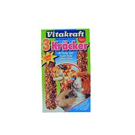 Vitakraft Rodent Guinea pig Kräcker honey/veg/citer 3ks