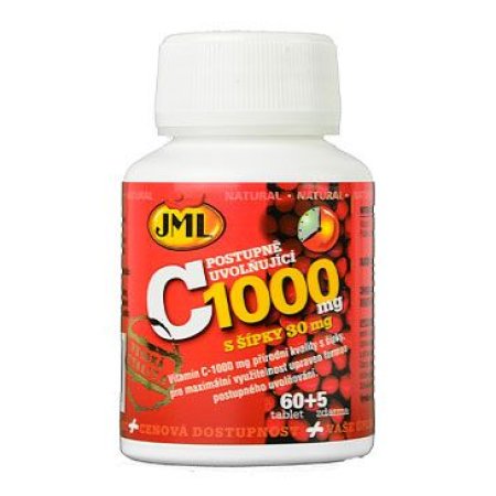 Vitamín C prírodný so šípkami JML 1000mg 60tbl