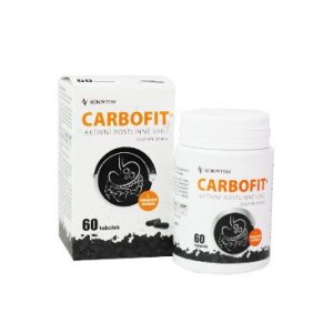 Carbofit aktivované drevené uhlie 60tob Dacom