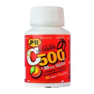Vitamín C prírodný so šípkami JML 500mg 60tbl