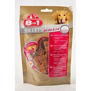 Pochúťka 8in1 Fillets pre skin&coat S 80g