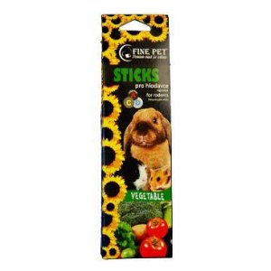 FINE PET Tyčinka Hlodavec zelenina 2ks/110g