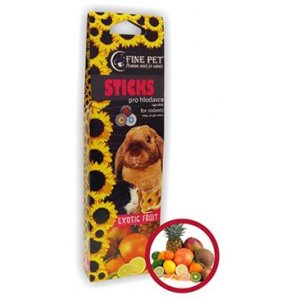 FINE PET Tyčinka Hlodavec exot ovocie 2ks/110g