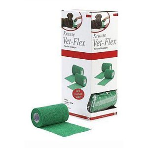 Ovínadlo elast. Vet-Flex 10cm x 4,5m zelené Kruuse 1ks
