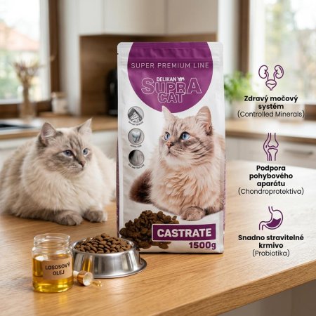 DELIKAN Supra Cat Castrate 1,5 kg