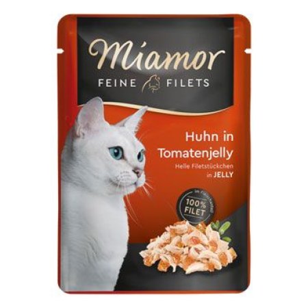 Miamor Cat Filet vrecko kura + paradajka v šťave 100g