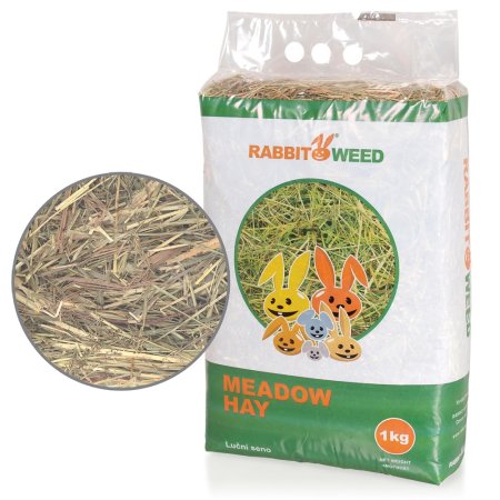 Seno lúčne RabbitWeed 1kg 40 l