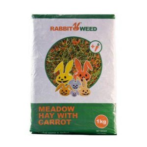 Seno lúčne s mrkvou RabbitWeed 1kg 40 l