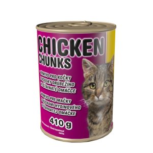 DELIKAN Konzerva Kuracie kúsky mačka 410 g