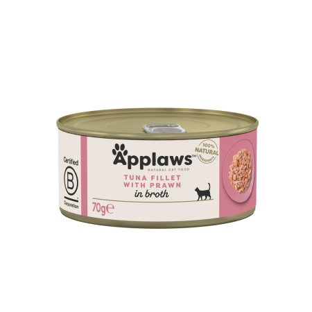 Konzerva APPLAWS Cat Tuna Fillet & Prawn 70g