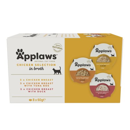 Applaws miska POT Cat 8 x 60g MultiChicken - Kuracie výber