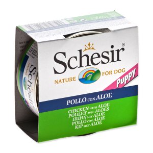 Konzerva SCHESIR Puppy kuracie + aloe 150 g