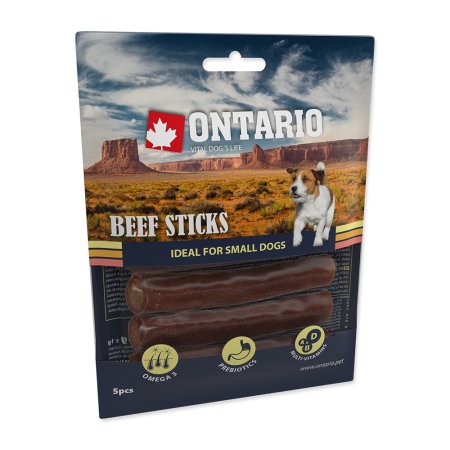 ONTARIO Dog Rawhide Stick 7,5 cm 5ks