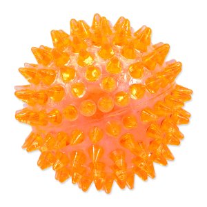 Hračka DOG FANTASY loptička pískacia oranžová 8 cm