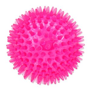 Hračka DOG FANTASY loptička pískacia ružová 8 cm
