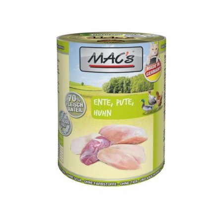 MACs Cat konzerva kačica, morka, kura 200g