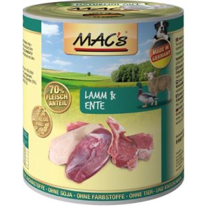 MACs Dog konzerva jahňa a kačica 800g