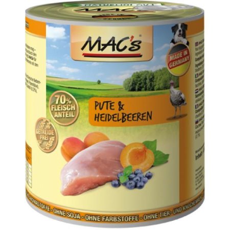 MACs Dog konzerva morka a čučoriedka 800g