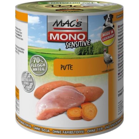 MACs Dog konzerva mono sensitive morka 800g