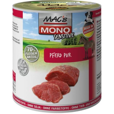 MACs Dog konzerva mono sensitive konské 800g