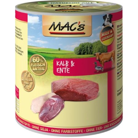 MACs Dog konzerva teľacia a kačica 400g