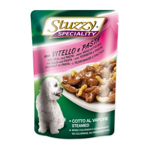 Kapsička STUZZY Dog Špeciality teľacie + cestoviny (100g)
