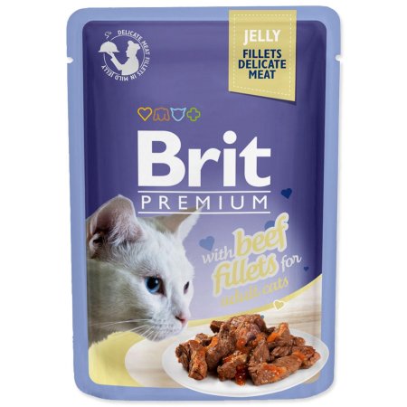 Brit Premium Cat D Filety v Jelly with Beef 85g