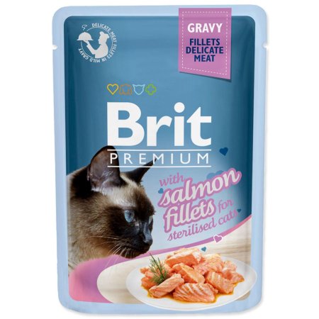 Brit Premium Cat D Filety v Gravy pre sterilizované 85g