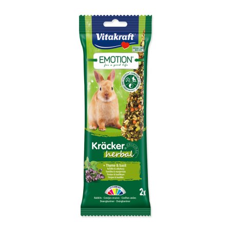 Tyčinky VITAKRAFT Emotion kracker králik herbal 112 g