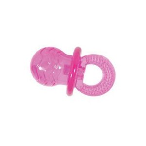 Hračka pes cumlík TRP PACIFIER 10cm ružová Zolux