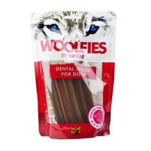Pochúťka dentálna Woolfies Dental Sticks S 200g