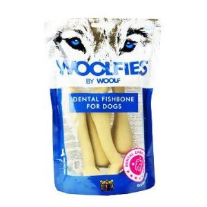 Pochúťka dentálna Woolfies Dental Fishbone M 200g