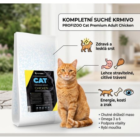 PROFIZOO Cat Premium Adult Chicken 10kg
