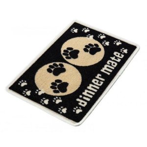 PET REBELLION- Koberček pod misku, DM, čierny