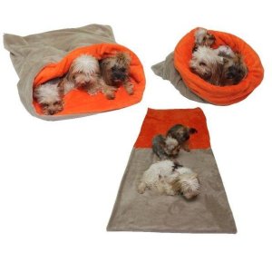 Pelech pre psov XXL - béžová/oranžová