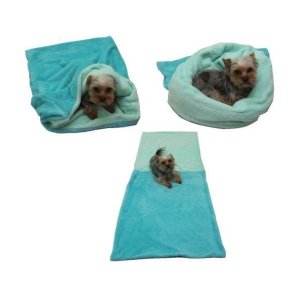 Pelech pre psov XL - tmavo tyrkysová/svetlo tyrkysová