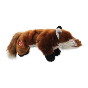 Hračka DOG FANTASY Skinneeez Plush naťahovacia líška 45 cm