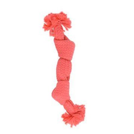 Hračka pes BUSTER Pískacie lano, ružová, 23 cm, S