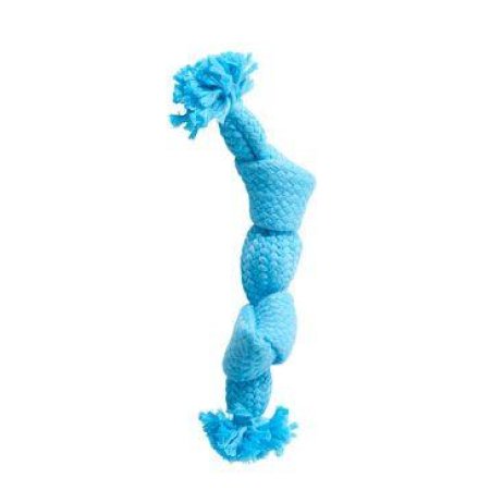 Hračka pes BUSTER Pískacie lano, modrá, 23 cm, S