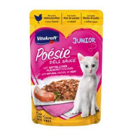 Vitakraft Cat Poézia DéliSauce vrecko junior kuracie 85g