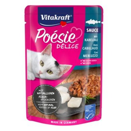 Vitakraft Cat Poézia DéliSauce vrecko treska 85g