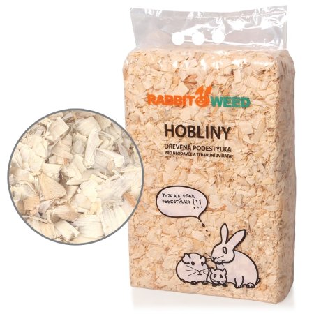 Hobliny podstielka lis. hrubá TOP RabWeed 30l/0,6 kg