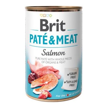 Brit Dog Paté & Meat Salmon 400g