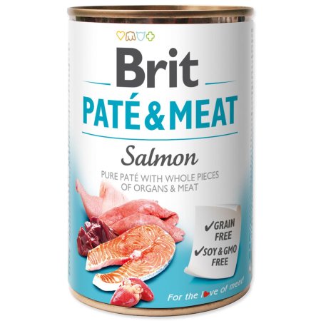 Brit Dog Paté & Meat Salmon 400g