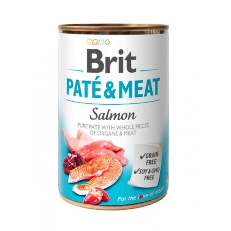 Brit Dog Paté & Meat Salmon 400g