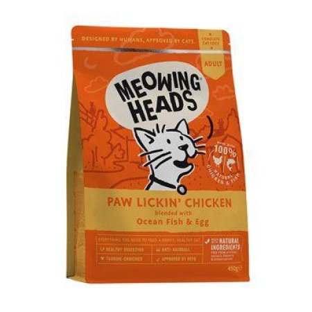 MEOWING HEADS Paw Lickin’Chicken 450g