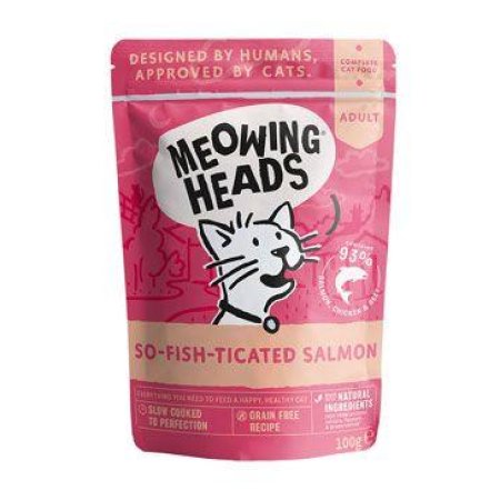 MEOWING HEADS So-fish-ticated Salmon vrecko 100g