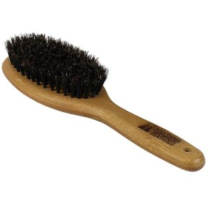 Bamboo Groom veľká oválna kefa s prírodnými medvedími štetinami